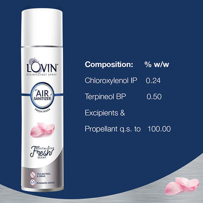 Lovin Disinfectant Spray Air Sanitizer 125g/225ml