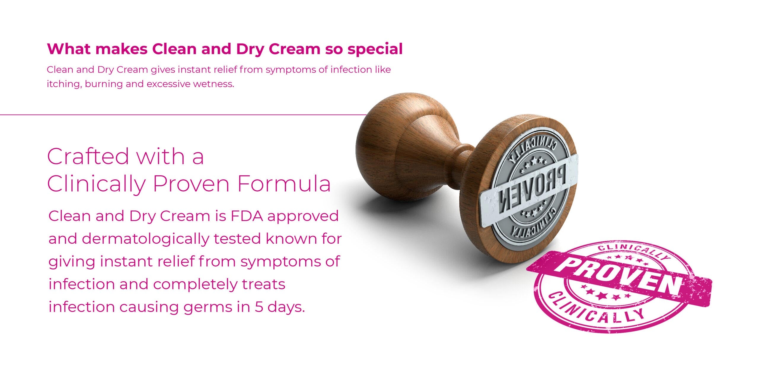 Clean & Dry Intimate Cream 15gm midascare.in